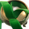 Christmas Green Velvet Ribbon Vintage from France 16mm