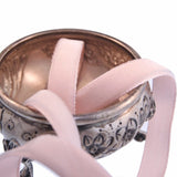 Baby Pink Velvet Ribbon Vintage from France 7mm